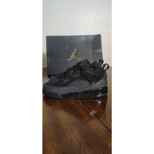 Jordan Spizike Low Shoes Youth Size 4Y Black Anthracite Sneakers FQ3950-001